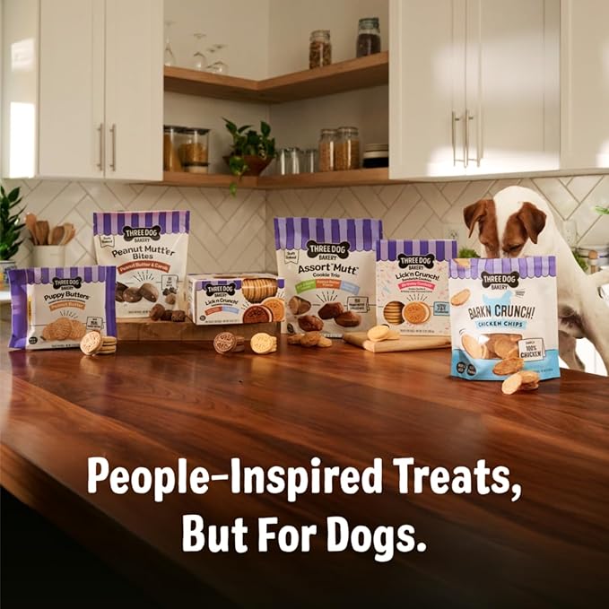 Three Dog Bakery Ultimate Celebration Cake Bites,Soft-Baked Dog Treats and Cookies with Real Ingredients,12 oz,(Pack of 2)