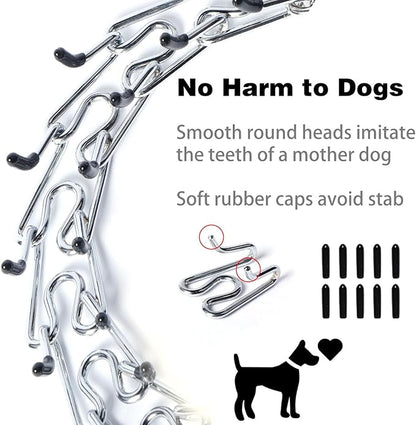 Pinch Collar for Dogs,Adjustable Dog Training Collar for Small Medium Large Dogs with Quick Release Buckle, No Pull Dog Collar Prong(S,10"-13")
