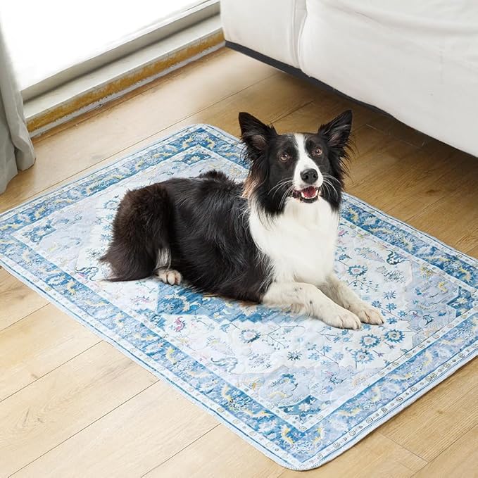 Washable Pee Pads for Dogs, 2 Pack Reusable Puppy Training Pads 48"x32" Super Absorbent Waterproof Dog Training Pads, Non-Slip Potty Pads, Whelping Pads Litter Mat