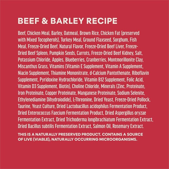 Instinct RawBoost, Natural Dry Dog Food with FreshDried Raw, Whole Grain Recipe - Real Beef & Barley, 3.5 lb. Bag