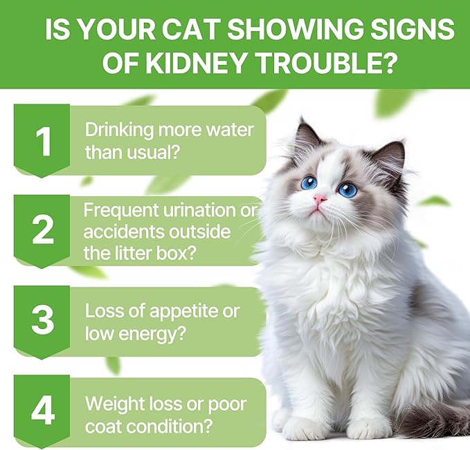 Cat Kidney Support – Kidney Support Supplement for Cats Feline Health, Fluid Balance & Appetite, Veterinarian-Formulated Herbal Supplement 2 fl oz–for Normal Kidney Cleanse and Essential Kidney Care