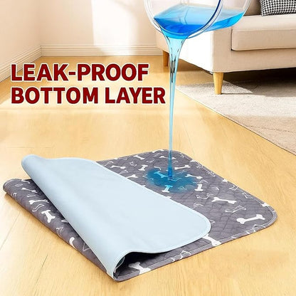 Puppy Pads with pheromones, 2026 Upgraded Washable Puppy Pads for Dogs & Cats, Pee Pad - Leak & Odor Waterproof, Non-Slip Base, Easy to Clean & Reusable (White, L: 31.5" × 35.4")