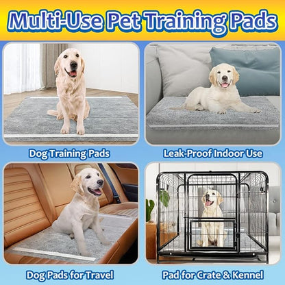 Charcoal Puppy Pads Extra Large, Activated Dog Pee Pads, X-Large Odorless Potty for Dogs 28''x34'', 80 Count XL Disposable Pet Training Housebreaking, Black, 28''x34'' 80ct
