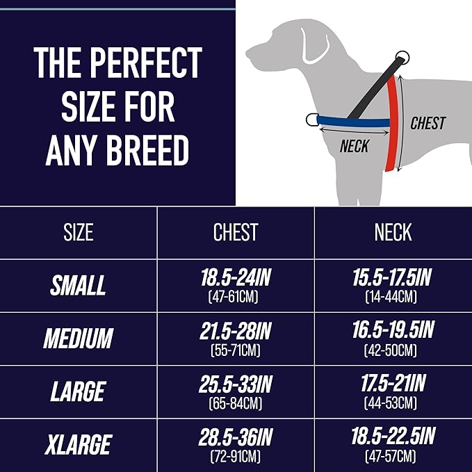 Leash Boss No Pull Dog Harness, Easy Walk for Small, Medium, and Large Pets, Reflective with Rear and Front Clip Attachment (Wave Pattern, Medium)