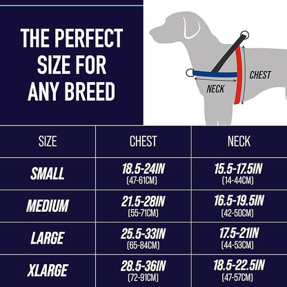 Leash Boss No Pull Dog Harness, Easy Walk for Small, Medium, and Large Pets, Reflective with Rear and Front Clip Attachment (Wave Pattern, Medium)