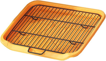 AYNEFY Dog Supplies Dog Supplies, to Clean, Large Space, Removable Washable Training Toilet for Pet Dogs, with Flat Plate Design, for Small Medium Large Dogs Spill Proof Dog Potty Tray,