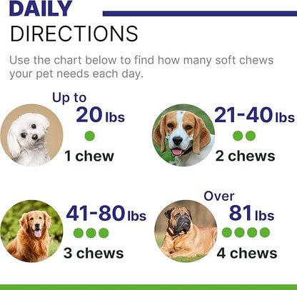 Advanced Dog Calming Chews - Anxiety Relief Treats w/Melatonin + Valerian Root - Calm & Sleep Aid Bites - Stress Relief During Fireworks Storms Separation - Anti Anxiety & Aggression Pill