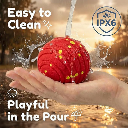 Interactive Dog Toys with Remote Control, Smart Interactive Dog Ball with 3 Modes, Auto-Moving&Bouncing, High-Resilience&Chew Resistant E-TPU Dog Ball, IPX6 Waterproof, Rolling Ball Dogs