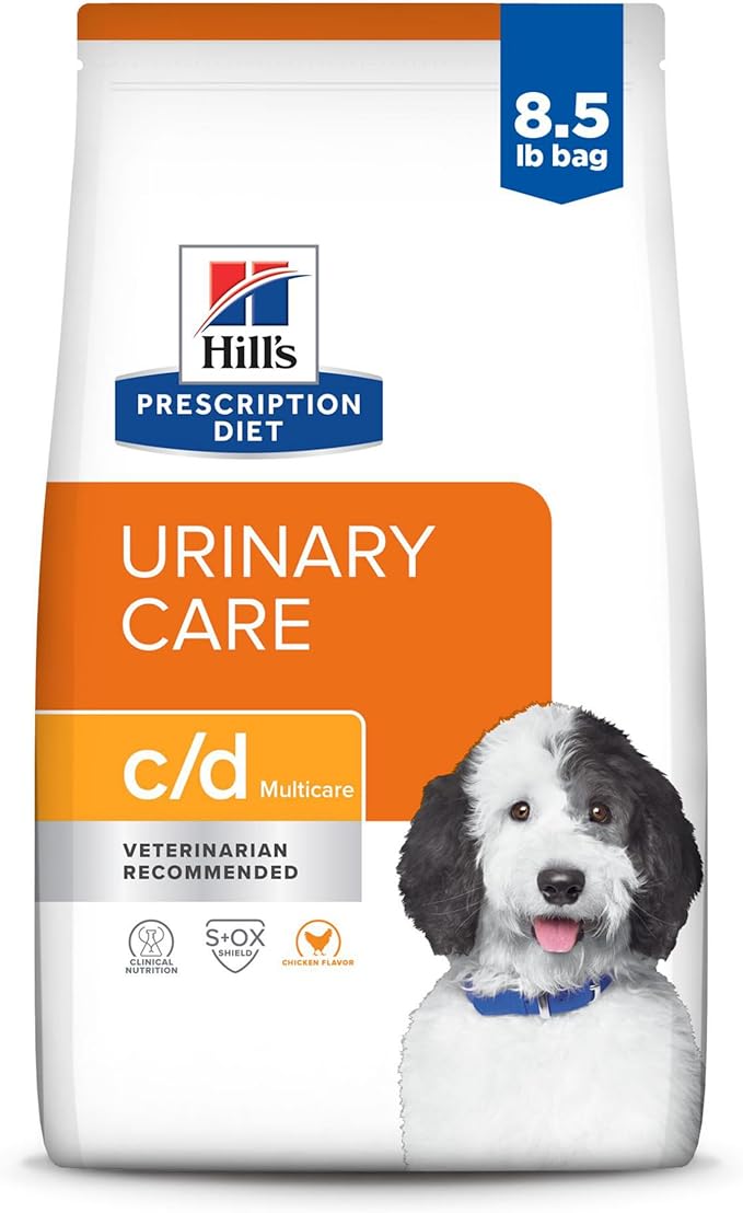 Hill's Prescription Diet c/d Multicare Urinary Care Dry Dog Food, Chicken, 8.5 lb. Bag