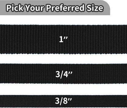 HIKISS Long Dog Leash Obedience Recall Training Agility Lead with Thickening Material for Large Dog - 15ft 20ft 30ft 50ft 100ft Training Leash(Black 100ft)