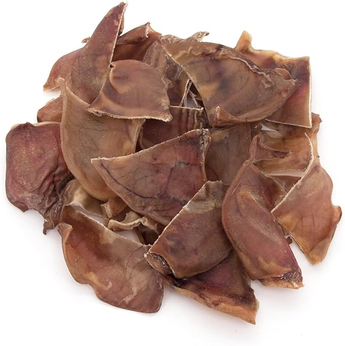 Best Pet Supplies GigaBite Half-Cut Pig Ears for Dogs - All-Natural Slow-Roasted Chews that Clean Teeth and Satisfy Aggressive Chewers - 40 Pack for Medium, Large Dogs