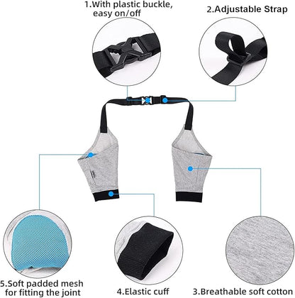 HDKUW Dog Elbow Protector for Calluses, Recovery Suit for Front Legs, Cone Collar Alternative to Stop Licking Wounds, Cover Sleeve for Small Medium Large Dogs (XL)