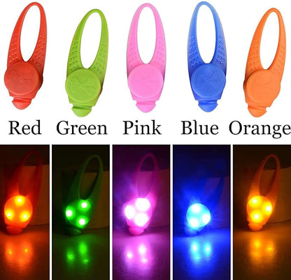 5-Pack LED Light Up Dog Collar Light, Waterproof Dog Cat Pet Safety Strobe Harness Leash Necklace Lights for Large Medium Small Dogs at Night Time Walking Camping Warning Reflective Gear Accessories