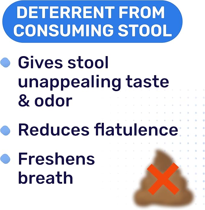 PAWFECTCHEW No Poop Eating for Dogs - Stop and Prevent Coprophagia - Dog Poop Eating Deterrent & Prevention - Digestive Enzymes + Probiotics for Gut Health - Breath Freshener - 120 Chews