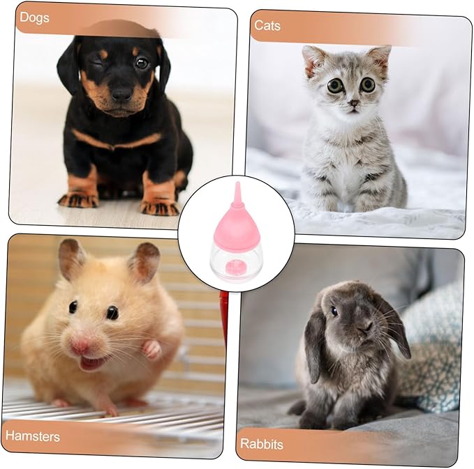 MERRYHAPY Silicone Nursing Bottle for Kitten Puppy Feeder Cat Dog Milk Replacer Animal Feeding Bottle