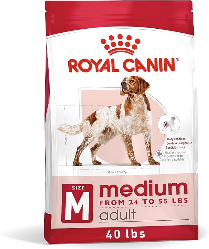 Royal Canin Size Health Nutrition Medium Adult Dry Dog Food, 40 lb Bag