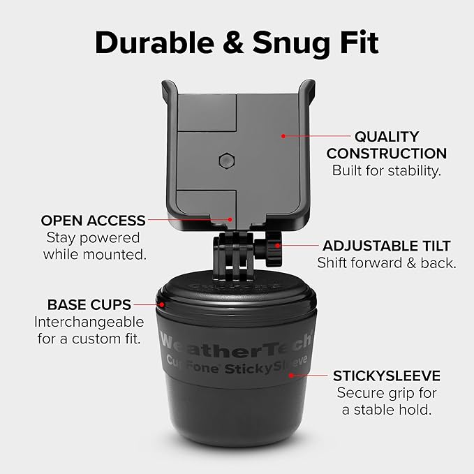 WeatherTech Double High Pet Feeding System - Elevated Dog/Cat Bowls - 8 inch High Dark Grey (DHC3208DGDG)