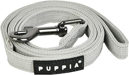 Puppia Two Tone Dog Lead Strong Durable Comfortable Grip Walking Training Leash for Small & Medium Dog, LT.Grey, Large