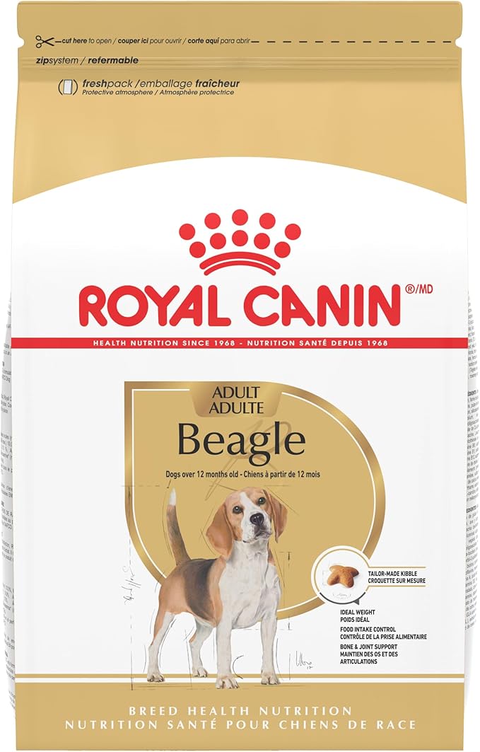 Royal Canin Breed Health Nutrition Beagle Adult Dry Dog Food, 30 lb Bag