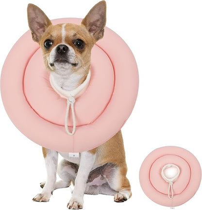Soft Dog Cones, Recovery Dog Donut Collar After Surgery-Cone of Shame Alternative, Pet Elizabethan E-Collar Anti-Bite Lick Wound Healing Adjustable for Small Large Medium Dogs, M