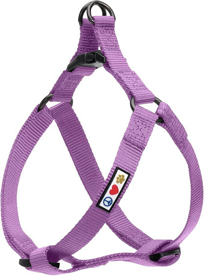 Pawtitas Solid Step-in Dog Harness – Adjustable No-Pull Vest for Puppies to Seniors, Safe & Comfortable XS Orchid