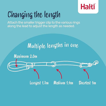 Halti Headcollar Size 3, Black & Halti Training Leash Size Large, Black Combination Pack - Stop Your Dog Pulling on the Leash. Adjustable, Lightweight with Padded Nose Band. Suitable for Medium Dogs