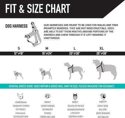 Wolfgang Heavy Duty Adjustable Dog Harness, Pull-Tested to Over 800 lbs for Walking & Training, WolfMountain Print, Small