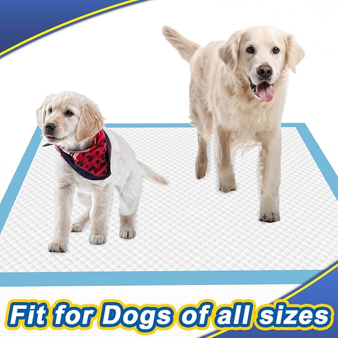 Puppy Pads Extra Large 30"x36", 40 Count Thicken XLarge Puppy Pee Pads for Dogs Super Absorbent, Leak-Proof Disposable Pet Training Pad, Potty Piddle Mats for Puppies, Cats, Doggies, Blue