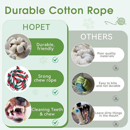 HOPET Bungee Tether Tug Outdoor Dog Toy with Stake,Tug of War Dog Toy for Aggressive Chewers to Keep Them Busy,Outdoor Interactive Dog Rope Toy for Medium/Small Dogs,Can Used On Lawns,Trees and Doors