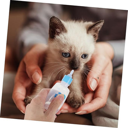 2Pcs Kitten and Puppy Milk Feeders Soft Pacifier Bottles for Newborn Animals Pet Nursing Bottles Easy to Squeeze Durable and Reusable