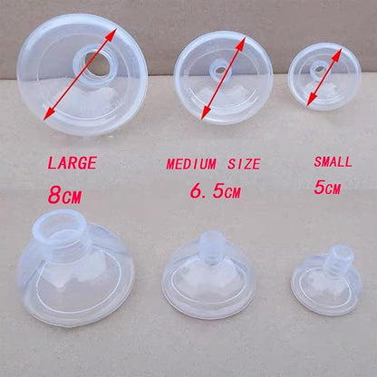 Cat/Dog Inhaler Aerosol Chamber with Valve - Round Silicone Material Cover, Transparent Version (Medium)