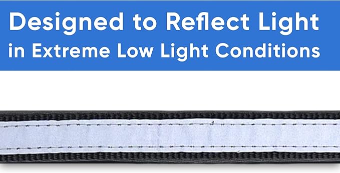 Pawtitas Lumberjack Padded Martingale Collar for Dogs | Soft Neoprene Dog Collar for Your pet's Comfort Made with Reflective Band for Maximum Visibility | Fits Small and Large Pets - Large Black