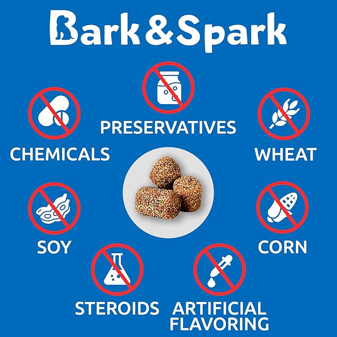BARK&SPARK NO Poo Treats - Prevent Dog Poop Eating - Coprophagia Treatment - Stool Eating Deterrent - Probiotics & Enzymes - Digestive Health + Breath Aid - Made in USA - (240 Ct - Chicken)