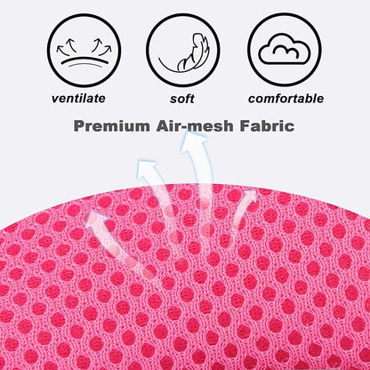 SOLMOONY Small Dog Harness,Soft Mesh Puppy Harness and Leash Set,No Escape Cat Harnesses for Training Walking,Reflective Adjustable Puppy Vest for Small Medium Dogs, Cats (Hot Pink, L)