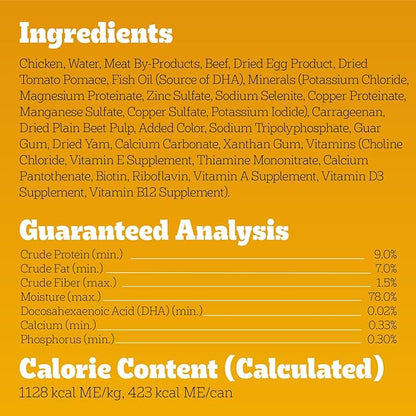 Pedigree Puppy Chopped Ground Dinner Wet Puppy Food with Chicken & Beef, Canned Dog Food, 13.2 oz. Cans, 12 Count