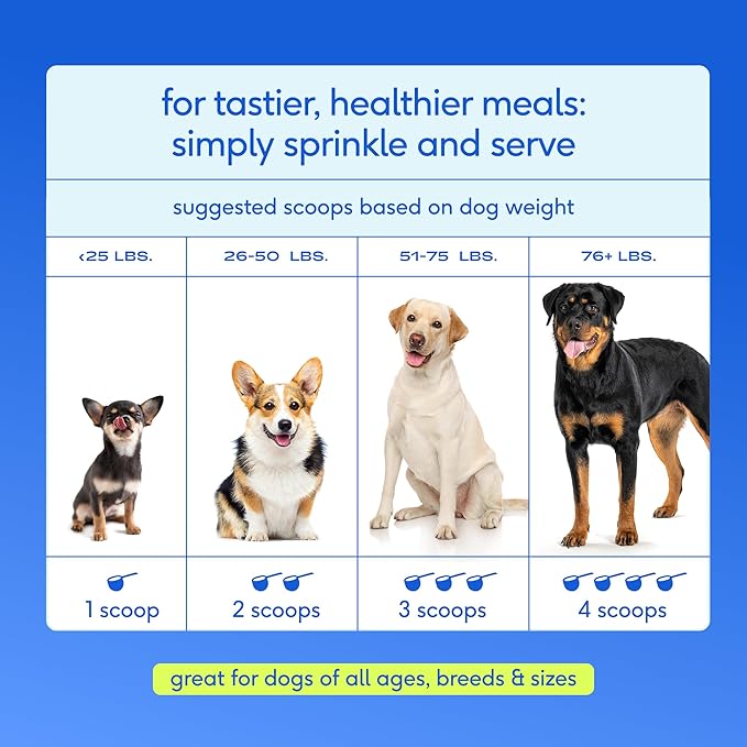 Native Pet The Daily Dog Vitamins & Supplements - 11-in-1 Multivitamin Powder for Dogs - Supports Whole Body Health, Digestion, Mobility & Immunity with Collagen, Glucosamine & Probiotics – 90 Scoops