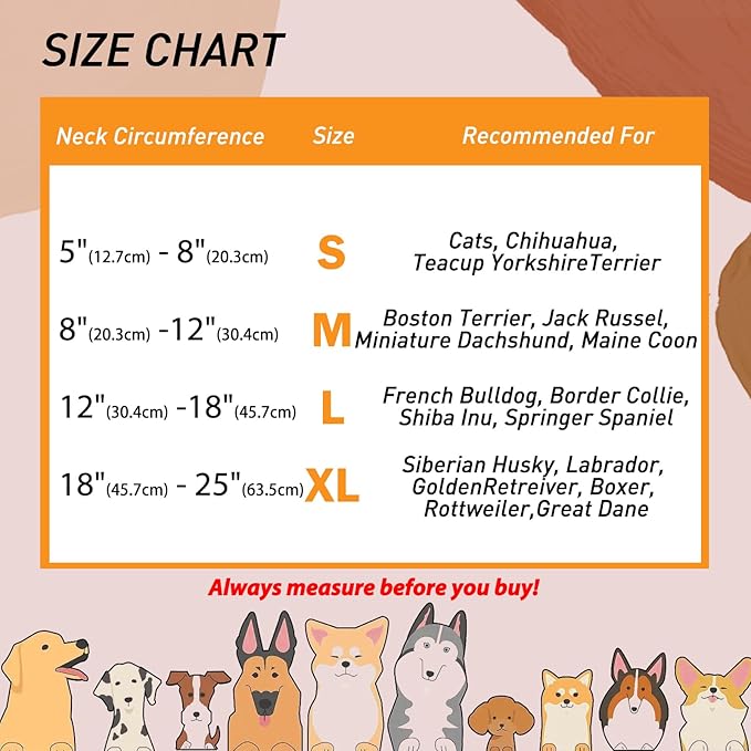 Inflatable Dog Cone Collar-Soft Protective Cone for Dogs After Surgery,Dog Donut Collar for Large Medium Small Dogs and Cats (Pink,Small)
