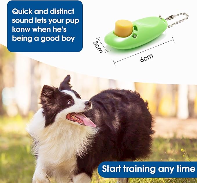 BAAPET 15/20/30/50/100 ft Long Dog Training Leash with Clickers for Small, Medium and Large Dogs or Cats (30 Feet, Springgreen)