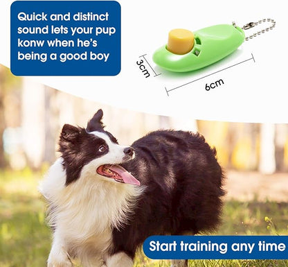 BAAPET 15/20/30/50/100 ft Long Dog Training Leash with Clickers for Small, Medium and Large Dogs or Cats (15 Feet, Springgreen)