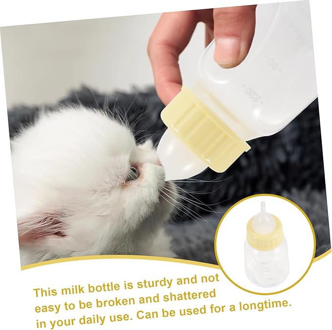 HANABASS Pet Nursing Bottle Kit for Puppies and Kittens Durable Feeding Bottle with Soft Nipple for Safe Drinking Small Animal Milk Feeder for Rabbits and Pets