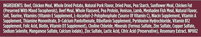 Rachael Ray Nutrish PEAK Natural Dry Dog Food, Open Prairie Recipe with Beef, Venison & Lamb, 12 Pounds, Grain Free (Packaging May Vary)