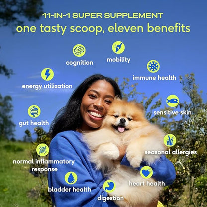 Native Pet Daily Wellness Bundle - Dog Vitamins and Supplements & Omega 3 Fish Oil Wild Alaskan Salmon Fish Oil for Dogs - 11-in-1 Multivitamin Powder Supports Joints, Gut, Skin, Coat & Heart Health