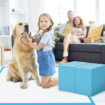 200 Count Large Dog & Cat Puppy Pee Pads - 28"x30" Absorbent Potty Training Pads | Leakproof Quick-Dry Disposable Pet Pads for Puppies, Dogs & Cats | Indoor, Outdoor, Litter Box, Housebreaking Use