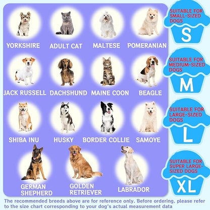 Inflatable Dog Cone Collar Alternative After Surgery, Donut Soft Neck Cone for Husky Border Collie Large Dogs, etc, Protective Comfortable E Collar Recovery Cone Not Block Vision