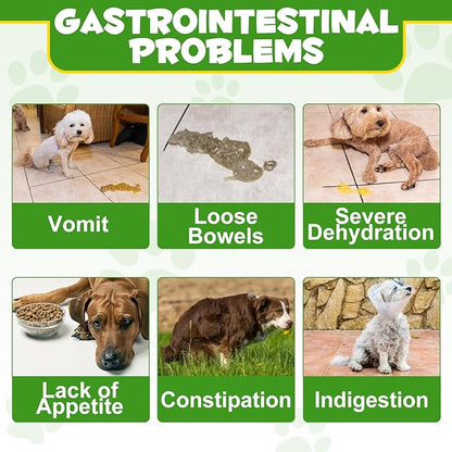 Probiotics for Dogs - Probiotic Powder with 5 Billion CFU & Prebiotics, 12-Strain Formula for Digestive Health & Diarrhea Relief, Vet-Recommended for Sensitive Stomach 4.23oz