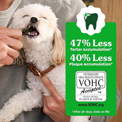 Greenies Veterinarian-Recommended Adult Natural Dental Dog Treats Petite Size, Original Flavor, (4) 30 ct Packs (120 Treats)