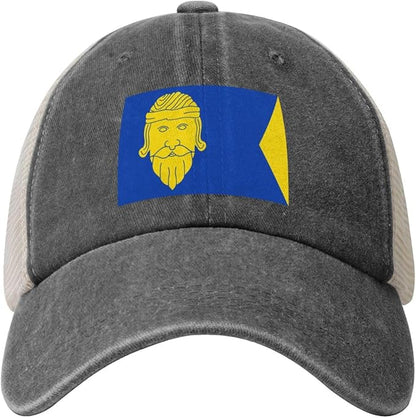 Classic Wormer vlag Denim mesh Cap Truck Driver Baseball hat Breathable Adjustable dad caps Black