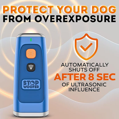 Stop Dog Barking Instantly – Ultrasonic Dog Bark Deterrent Device Humane No-Shock Barking Silencer & Dog Trainer for Indoor & Outdoor Use Effective Bark Control Solution for Small Medium Large Dogs