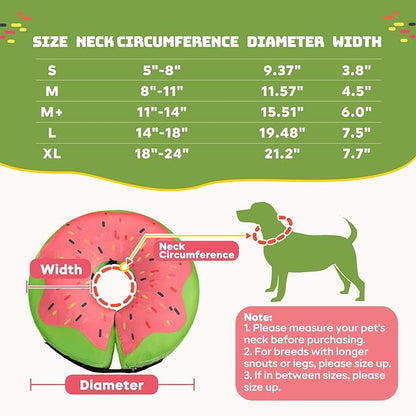 Gimars Inflatable Dog Cone Alternative Dog Donut Collar After Surgery, Soft Dog Neck Pillow Recovery Cone, E Collar and Elizabethan Collar Alternative for Puppies, Small Dogs, Cats