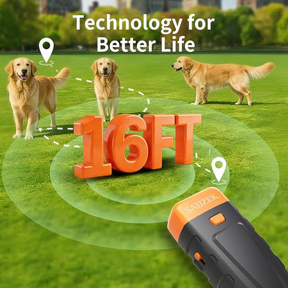 Ultrasonic Dog Trainer | Bark Deterrent Training Device | Anti Barking Silencer | Barks No More Devices | Stop Control Dogs Bad Behavior | Stopper Corrector Clicker Repellent
